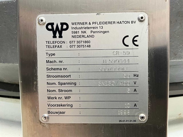 1998 wp haton cr-59 kebelopboller - afbeelding 3 van  13