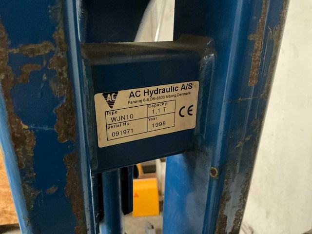 1999 ac hydraulic wjn10 werkplaatskrik - afbeelding 6 van  6