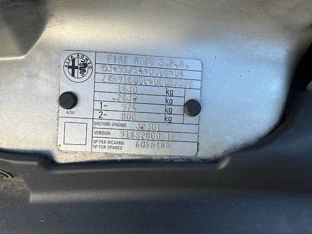 1999 alfa romeo spider 2.0 t. spark personenauto - afbeelding 26 van  34