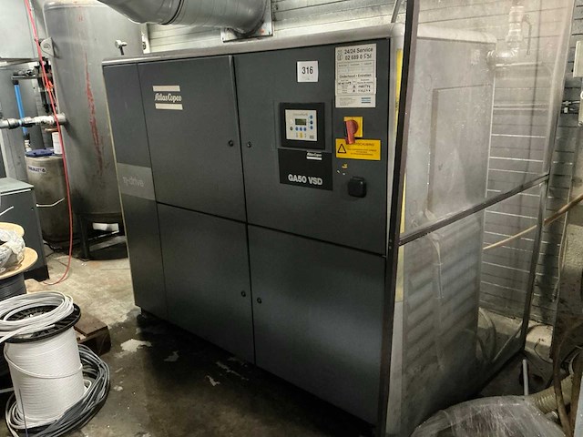 1999 atlas copco ga50vsd luchtcompressor - afbeelding 1 van  13