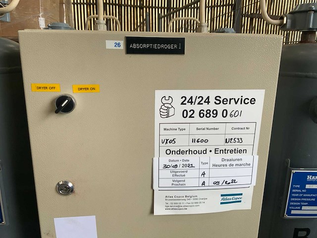 1999 atlas copco vx-05 absorptiedroger - afbeelding 3 van  7
