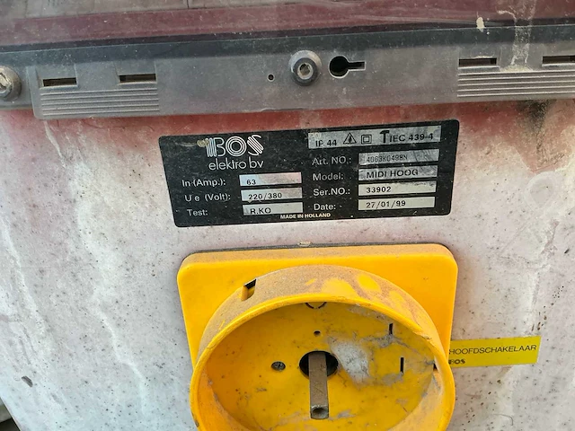 1999 bos ip44 bouwaansluitkast - afbeelding 4 van  5