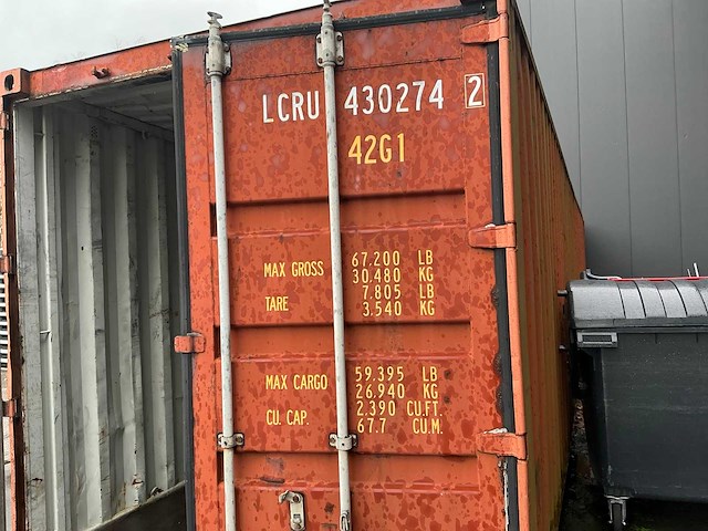 1999 daa-dc40-80 dry cargo zeecontainer met inhoud - afbeelding 6 van  11