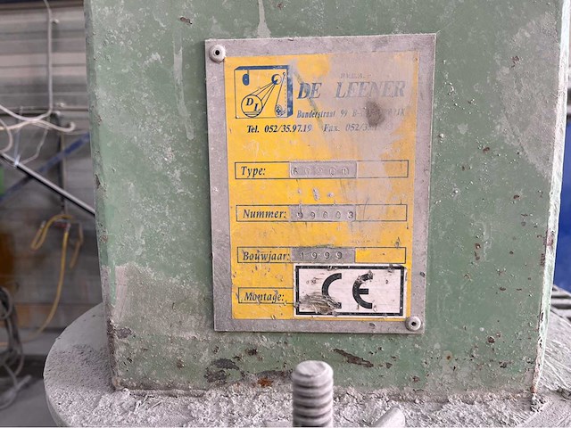 1999 de leener 60200 steen- en tegelzaagmachine - afbeelding 6 van  6