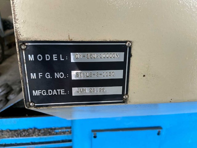 1999 dy-350x1000cn cnc-draaibank - afbeelding 2 van  11