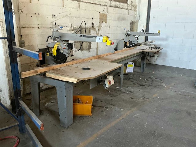 1999 elu ras 1603 dubbele radiaalafkortzaagmachine - afbeelding 1 van  10