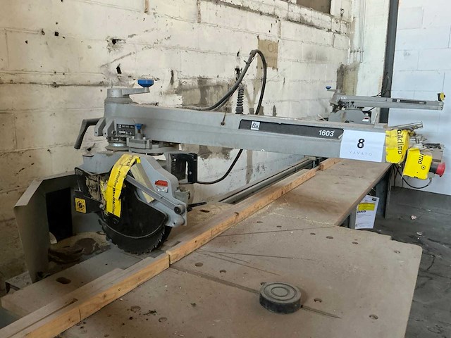 1999 elu ras 1603 dubbele radiaalafkortzaagmachine - afbeelding 3 van  10