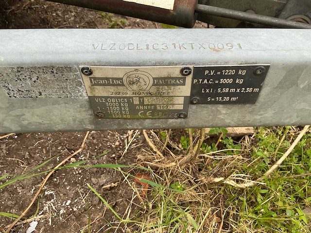 1999 fautras obl1c3 paardentrailer - afbeelding 11 van  28