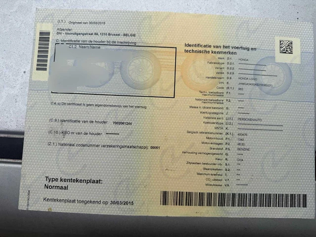 1999 honda logo personenauto - afbeelding 9 van  10