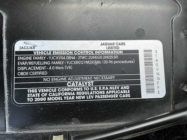 1999 jaguar xk8 personenauto's - afbeelding 14 van  31