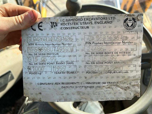 1999 jcb 426b wielladers - afbeelding 8 van  14