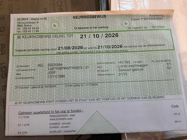 1999 jeep wrangler lichte vracht - afbeelding 36 van  41