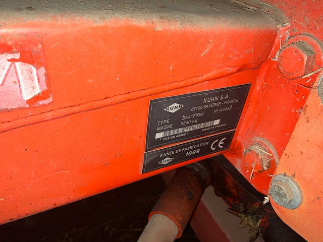 1999 kuhn ga 4121 gm endaineur - afbeelding 9 van  9