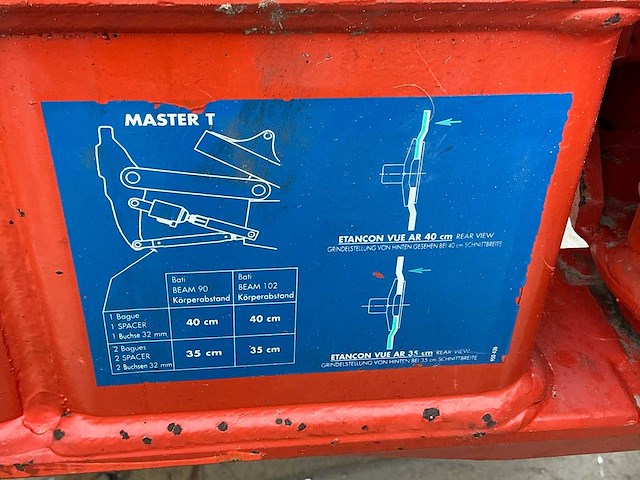 1999 kuhn huard master 120 4e t hydraulische wentelploeg - afbeelding 2 van  19
