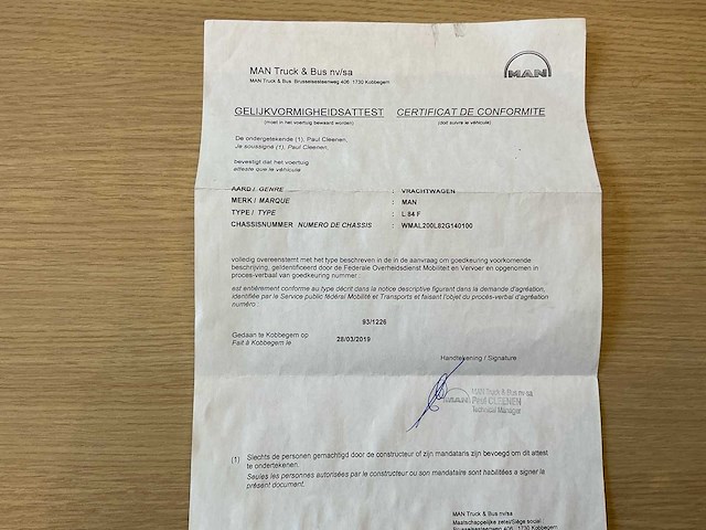 1999 man l84f vrachtwagen - afbeelding 17 van  31