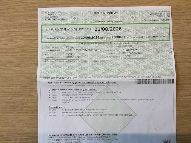 1999 man l84f vrachtwagen - afbeelding 18 van  31