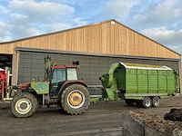 1999 new holland m135 landbouwtractor + maaiarm + laadbakaanhangwagen - afbeelding 2 van  18