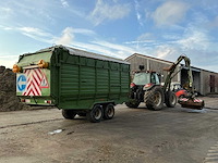 1999 new holland m135 landbouwtractor + maaiarm + laadbakaanhangwagen - afbeelding 4 van  18