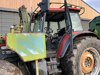 1999 new holland m135 landbouwtractor + maaiarm + laadbakaanhangwagen - afbeelding 6 van  18