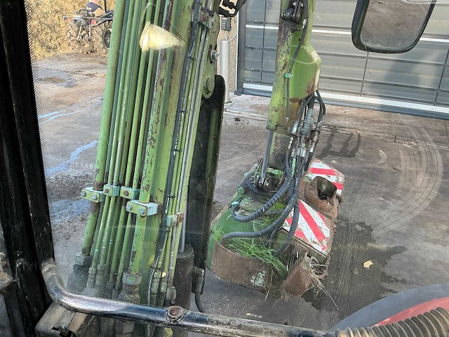 1999 new holland m135 landbouwtractor + maaiarm + laadbakaanhangwagen - afbeelding 9 van  18