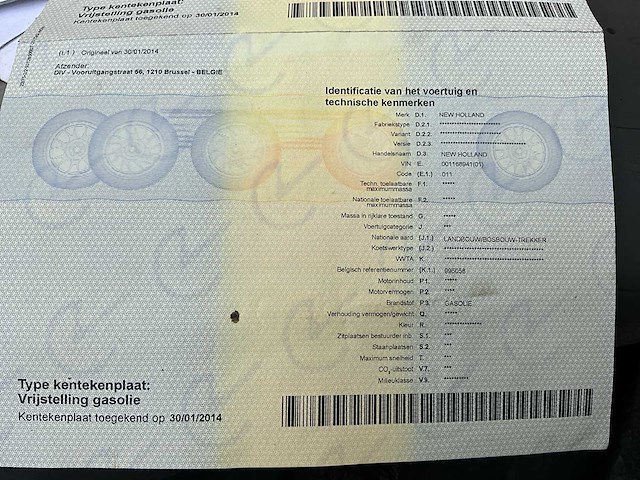 1999 new holland tl90 vierwielaangedreven landbouwtractor - afbeelding 23 van  26