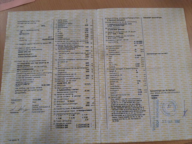 1999 opel astra g personenauto - afbeelding 14 van  21