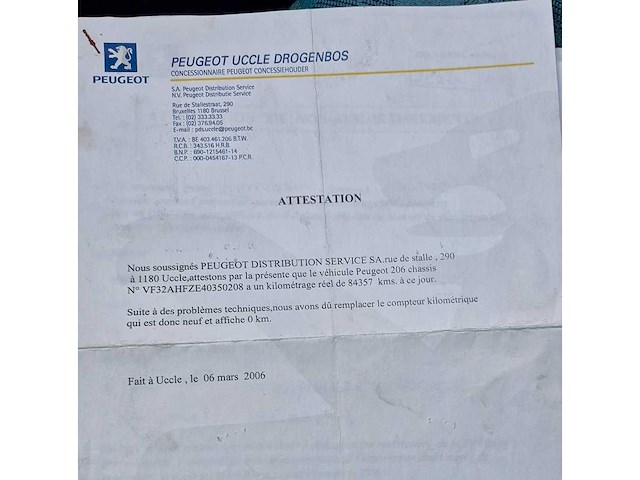 1999 peugeot 206 personenauto - afbeelding 13 van  23