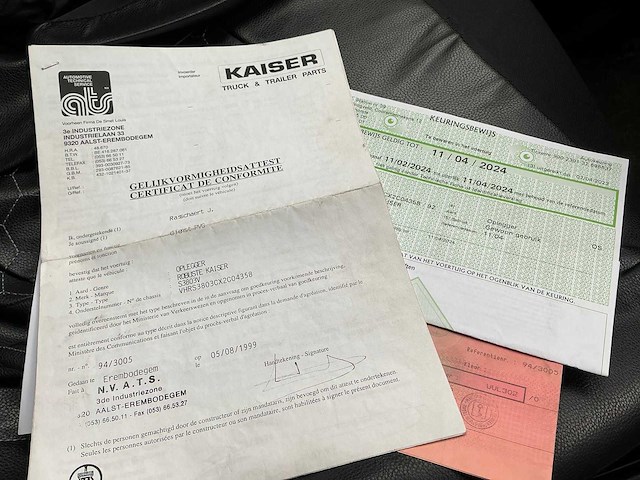 1999 robuste kaiser s3803v oplegger kipper - afbeelding 13 van  18