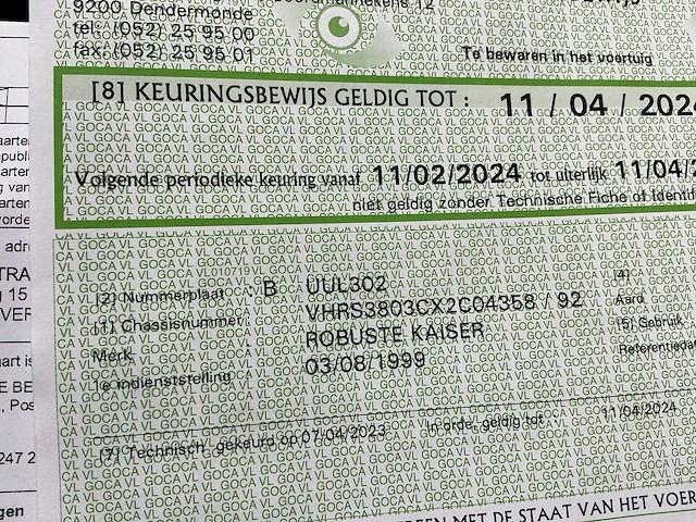 1999 robuste kaiser s3803v oplegger kipper - afbeelding 16 van  18