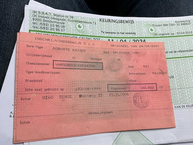 1999 robuste kaiser s3803v oplegger kipper - afbeelding 17 van  18