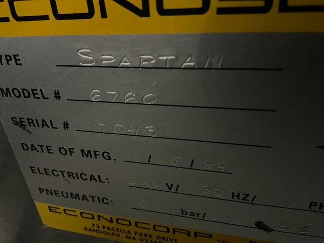 1999 schut systems econoseal spartan kartoneringsmachine - afbeelding 14 van  21