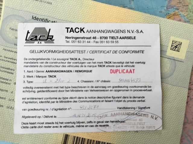 1999 tack kipper aanhangwagen - afbeelding 5 van  6