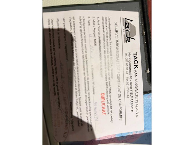 1999 tack kipper aanhangwagen - afbeelding 11 van  12