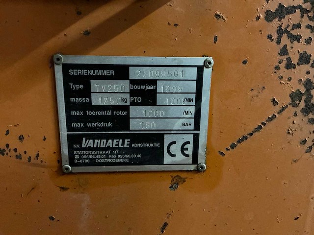 1999 vandaele tv 170-250 tr houthakselaar - afbeelding 3 van  13