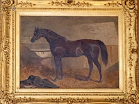 19e-eeuws olieverfschilderij op doek j.f. herring... - afbeelding 2 van  3