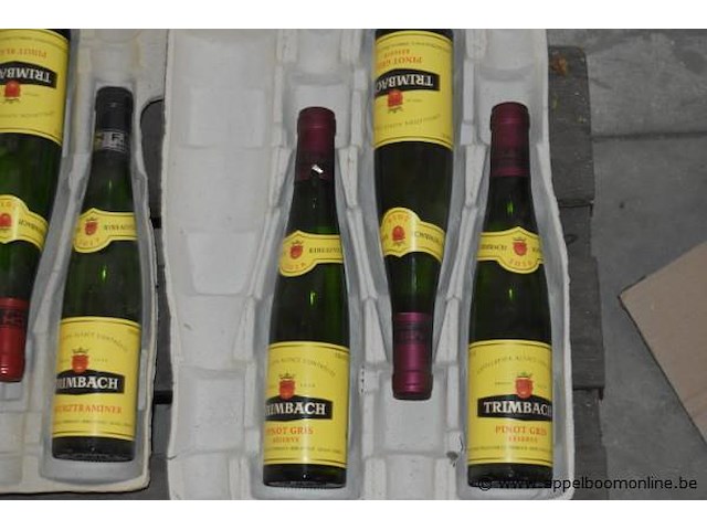 19x fles witte wijn, wo. trimbach muskat réserve 2015, trimbach gewurztraminer 2015, trimbach pinot gris 2015, 75cl - afbeelding 2 van  5