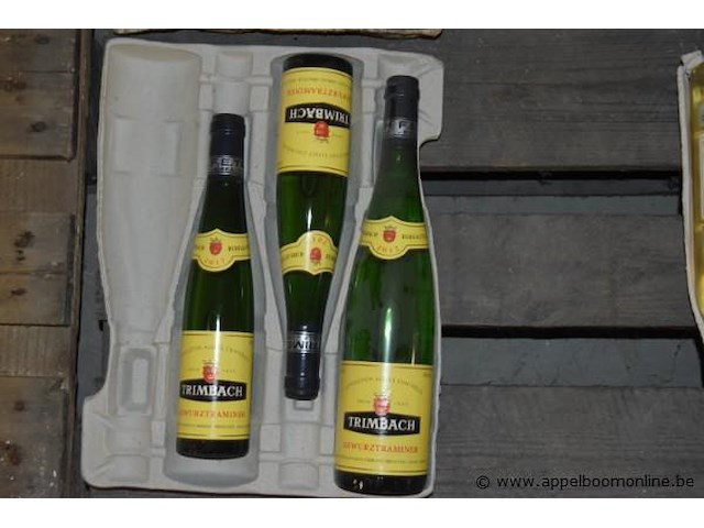 19x fles witte wijn, wo. trimbach muskat réserve 2015, trimbach gewurztraminer 2015, trimbach pinot gris 2015, 75cl - afbeelding 3 van  5
