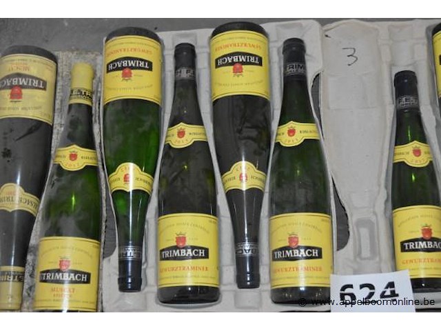 19x fles witte wijn, wo. trimbach muskat réserve 2015, trimbach gewurztraminer 2015, trimbach pinot gris 2015, 75cl - afbeelding 4 van  5