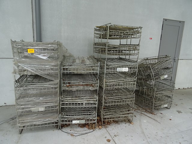 19x stapelbare metalen draadmand - afbeelding 1 van  2