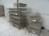 19x stapelbare metalen draadmand - afbeelding 2 van  2