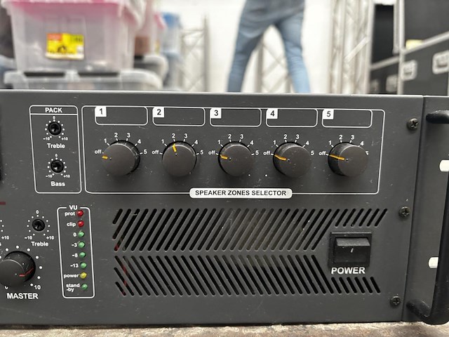 1x 100v versterker monacor pa-5480 - afbeelding 3 van  3