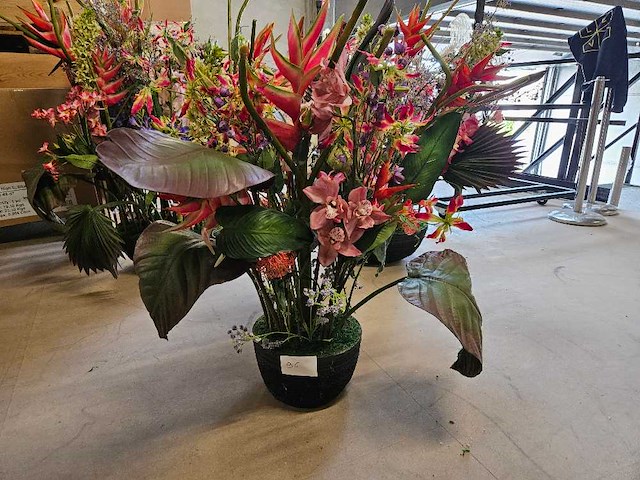 1x artificiële tropische bloemen set - afbeelding 1 van  5