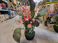 1x artificiële tropische bloemen set - afbeelding 2 van  5