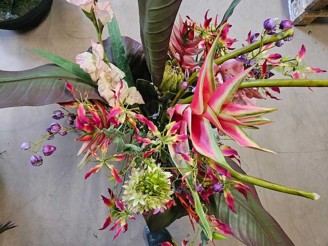 1x artificiële tropische bloemen set - afbeelding 3 van  5