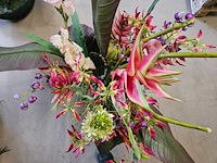 1x artificiële tropische bloemen set - afbeelding 3 van  5