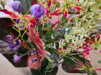 1x artificiële tropische bloemen set - afbeelding 5 van  5
