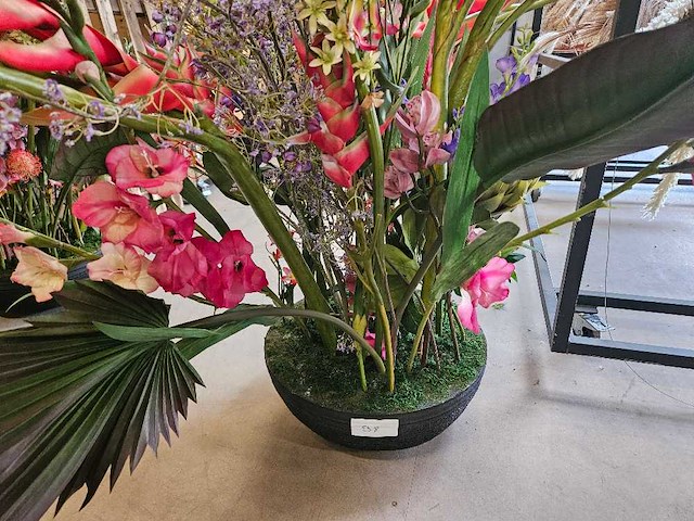 1x artificiële tropische bloemen set - afbeelding 1 van  4