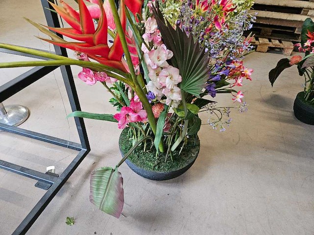 1x artificiële tropische bloemen set - afbeelding 4 van  4