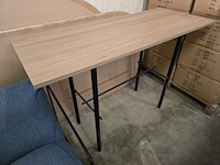 1x bartafel met houten blad 140x55x94h - afbeelding 1 van  6