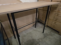 1x bartafel met houten blad 140x55x94h - afbeelding 3 van  6